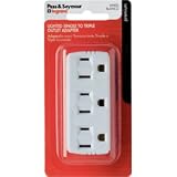 Pass & Seymour #1147LTWBPCC5 15A White LGTD Adapter