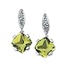 Cleversilver's 14K White Gold Genuine Peridot