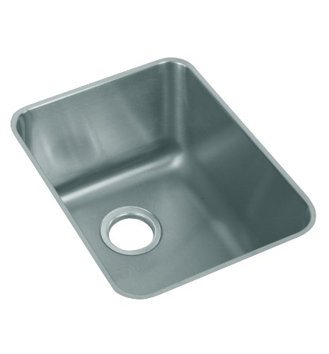 Elkay ELUH141810 Gourmet Lustertone Undermount Sink, Stainless Steel
