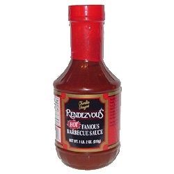 Charlie Vegos Rendezvous Hot Famous Memphis Barbecue Sauce (18 ounces) * HOT