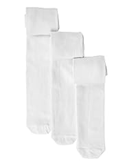 3 Pairs of Plain Stretch School Tights