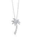 Celebrity Silver Palm Tree Pendant