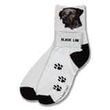 Black Labrador Retriever Roll Down Sock