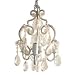 La Petite Femme White Diamond 3 Bulb Mini Chandelier