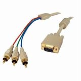 Top Quality By Cables Unlimited Component Video Cable - HD-15 Male - RCA Male - 25ft - Black