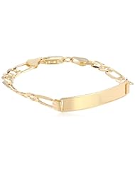10k Gold 6.1mm Womens ID Bracelet, 7"