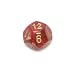 Chessex Vortex Dice 16mm Burgundy and gold d12