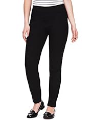 Plus Pull On Denim Jeggings