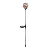 IMAGE OF Solaris Solar Mosaic Glass Garden Stake Light - Yellow/Pink