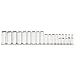 Stanley Proto J52207 18 Piece 12 Point 3/8" Drive Metric Socket Set