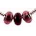 Murano Style Glass Silver Foil Lampwork Bead Fits Pandora Amethyst Purple 14mm (3)