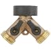 Gilmour #13GT Green Thumb Brass 2WY Connector
