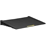 Justrite 28687 Black Ramp for 2 Drum and Larger EcoPolyBlend Accumulation Centers, 48" Width, 6.25" Height, 33" Depth, 1000 lbs Load Capacity