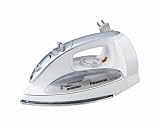Panasonic NIC77XR Steam Iron with Curved Nickel-Coated Stainless Steel Soleplate, White