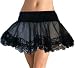 BLACK Petticoat Adult Halloween Outfit - One Size Fits Most Women