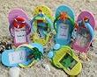 Beach Wedding Theme : Set of 6 Flip Flop Place Card Holders or Photo Frame : Wedding Favors