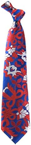 VS-31 - Mens Ultra Modern Tie and Hanky Set - Silk - Royal - Red