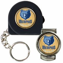 NBA Memphis Grizzlies 6' Tape Measure, Key Chain & Money Clip Set