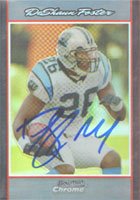 Deshaun Foster, Carolina Panthers, 2007 Bowman Chrome Autographed Card