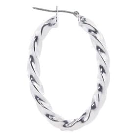 Italian Hoop, Thick Twisted Square Tube, Oval Shapee