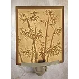 Bamboo Porcelain Lithophane Night Light by The Porcelain Garden