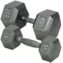Champion Barbell 20-Pound Solid Hex Dumbell with Ergonomic Grip