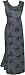 Trade Winds - Hawaiian Long Tank Dress in Black & Blue