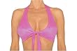 Tie Front Halter Top. One Size in Black, White, Red or Hot Pink.