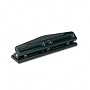 UNIVERSAL OFFICE PRODUCTS 12-Sheet Deluxe Two- and Three-Hole Adjustable Punch, 9/32" Holes, Black