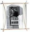 Bowed Pewter Picture Frame 4x6