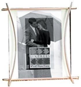 Bowed Pewter Picture Frame 4x6