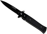 Stiletto Spring Assisted Knife - Black on Black