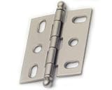 Cabinet Mortise Hinges Nickel 2 x 1 3/4