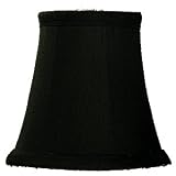 Chandelier Shade Silk Type Black with Gold Linning