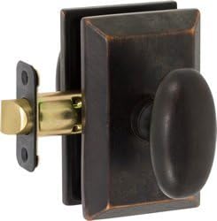 Delaney Designer 684400S Rosa Series Passage Door Knob Set With Square Backplate