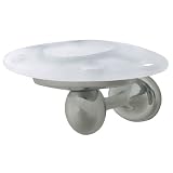 :USE Nuovo Glass Toothbrush Holder, Satin Nickel by 