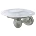 :USE Nuovo Glass Toothbrush Holder, Satin Nickel
