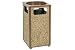 Stone Panel Trash Sand Urn Brown 17-1 2 Square X 32 H