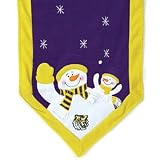 LSU 72 inch x 15 inch Snowman Table Runner