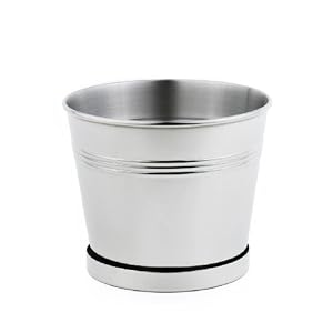 Small Stainless Steel Flower Planter - Fine StainlessLUX Gardening Pots for Your Home