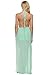 Zeagoo Womens Summer Beachwear Chiffon Halter Long Maix Beach Vacation Dress, Light Blue, One Size