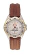 Chicago Bears All Star Ladies Black Leather Strap Watch