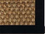 Basketweave Mountain Grass Rug - Black