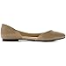 Ollio Women's D'orsay Shoe Comfort Enamel Pointed Toe Ballet Flat