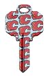 Calgary Flames Schlage SC1 House Key