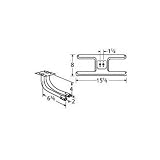 MCM 10502-71202 Stainless Steel H Twin, Centered, 1.25 Inch Offset Burner