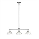 Vintage Configurable Three Light Kitchen Island Pendant Finish / Glass Type: Bronze / Jade Kiss