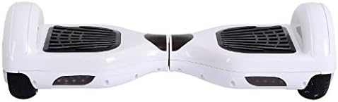 HNCH Two Wheels Smart Self Balancing Electric Scooter with Remote Control, Free Inflatable Hollow Tire, Outdoor Sports Kids Adult, Color: White