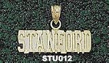 Stanford Univ Stanford 1/4 Charm/Pendant -14K/10K, Stainless Steel or Gold Plated