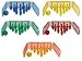 Olympia Colored Bowling Lane Set